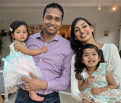 Dr. Puram and his family 