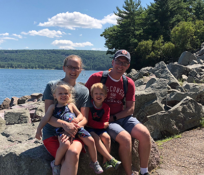 The Holden family at Devils Lake in Wisconsin 