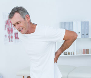 Man with back pain