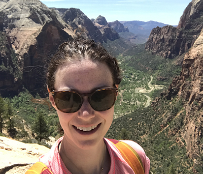 Dr. Strahle hiking in Zion National Park